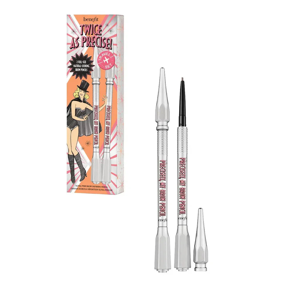 BENEFIT PRECISELY MY BROW PENCIL SET #3 WARM LIGHT BROWN 2X0.08G