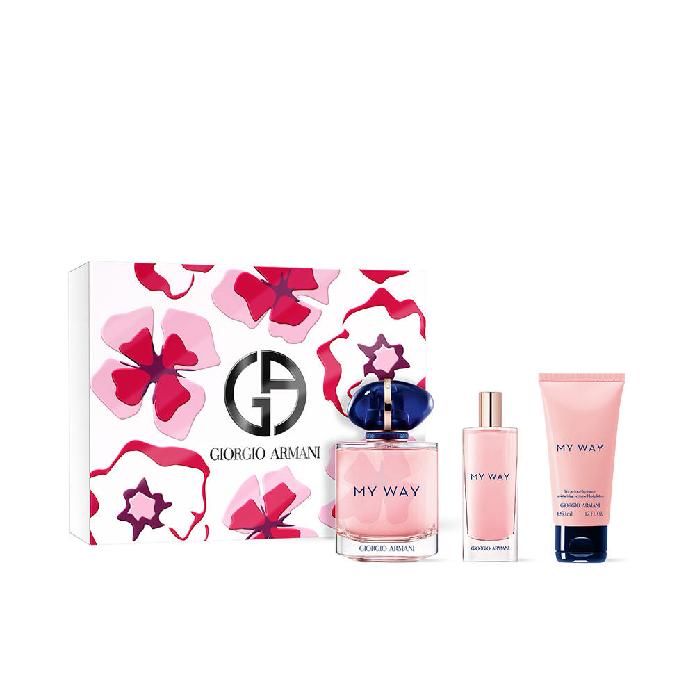 ARMANI MY WAY SET: EDP SPRAY 90ML + EDP 15ML  + BL 50ML