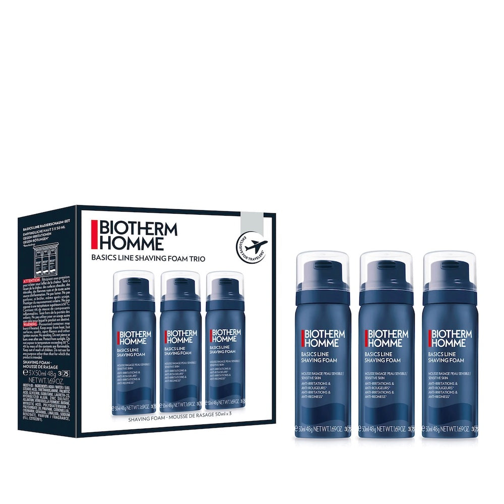 BIOTHERM HOMME SENSITIVE SHAVING FOAM 3x 50ML