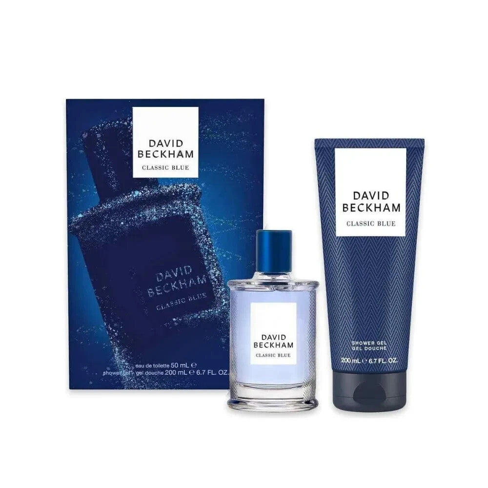 BECKHAM CLASSIC BLUE SET: EDT SPRAY 50ML + SHOWER GEL 200ML
