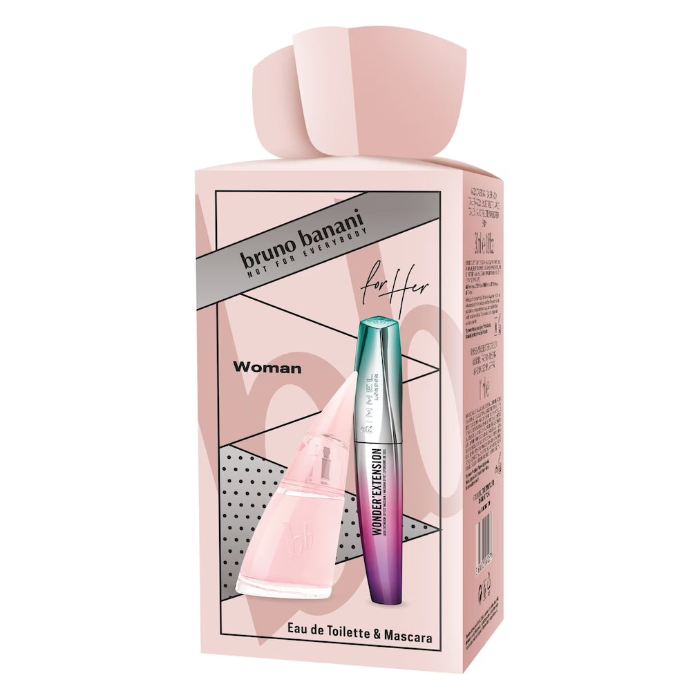 BANANI WOMAN SET: EDT SPRAY 30ML +  RIMMEL LONDON MASCARA