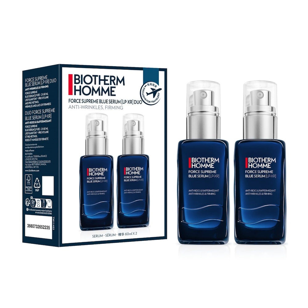 BIOTHERM FORCE SUPREME SET - 2 X BLUE SERUM 60ML