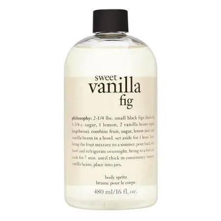 PHILOSOPHY SWEET VANILLA FIG BODY SPRITZ 480ML - WITH PUMP