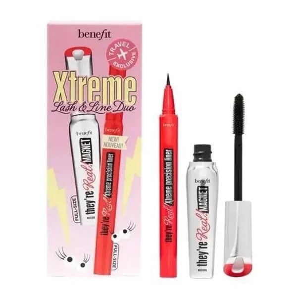 BENEFIT THEY'RE REAL SET : EXTREME PRECISION EYLINER BLACK 0.35ML +  MAGNET MASCARA N65 BLACK 8.5G