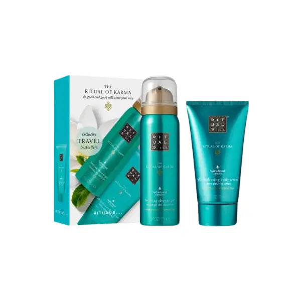 RITUALS KARMA SET: 48HR HYDRATING BODY CREAM 70ML + FOAMING SHOWER GEL 50ML