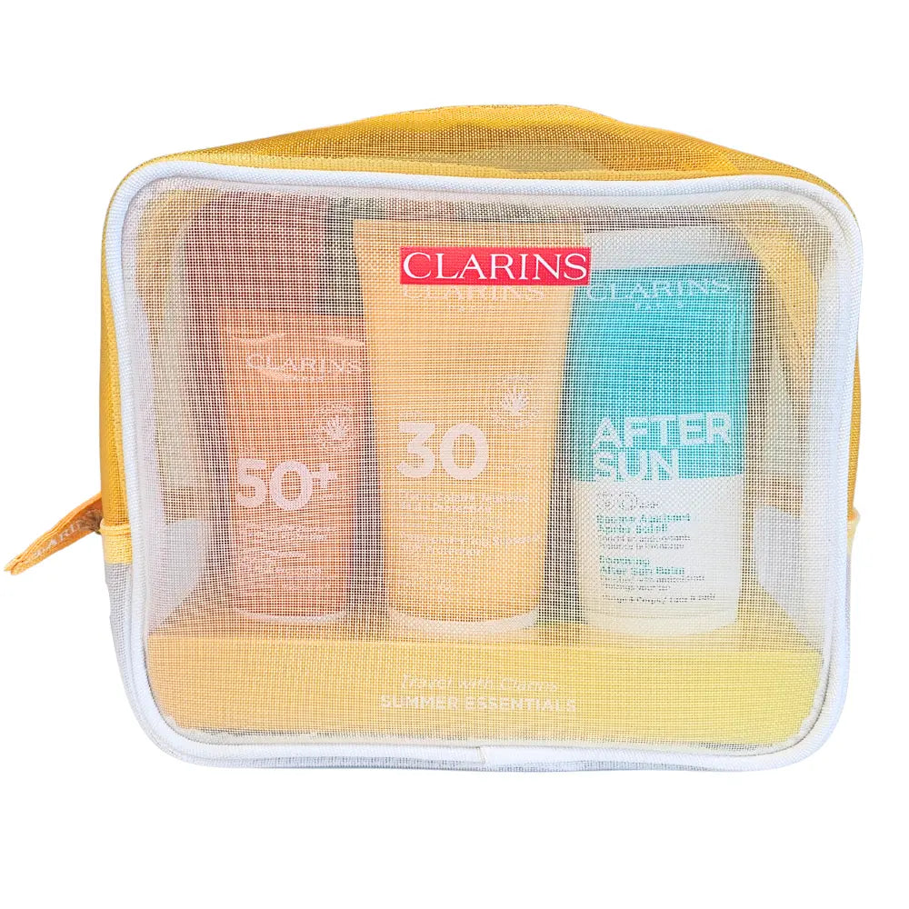 CLARINS TRAVEL SET: SUNCARE FACE CREAM SPF50 30ML + SUNCARE BODY CREAM SPF30 75ML + SUNCARE AFTER SUN BALM 75ML