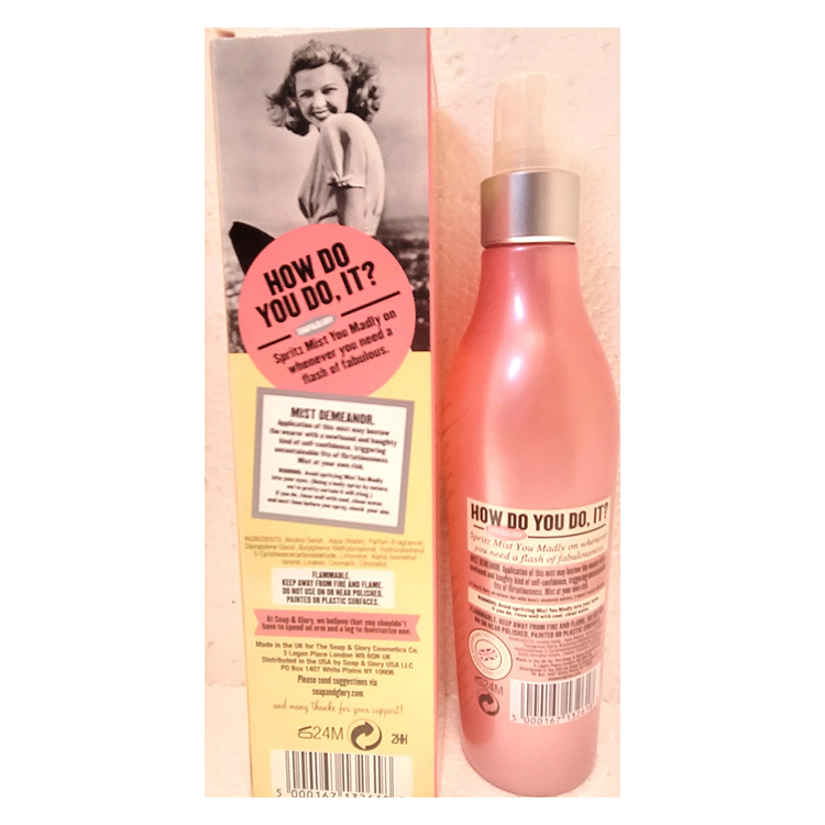MIST YOU MADLY A FLORAL FLIRTY FRAGRANT BODY SPRAY 250ML