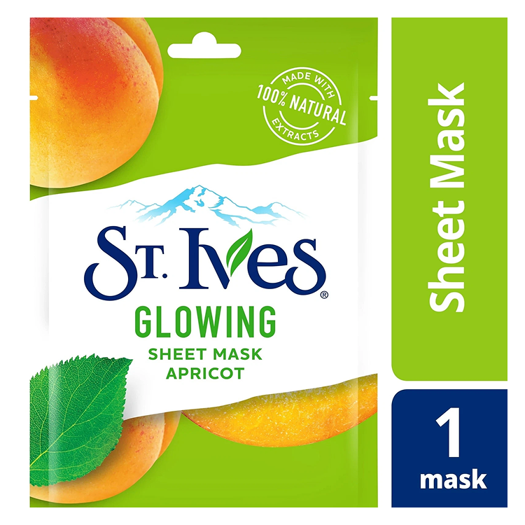 ST IVES SHEET MASK GLOWING APRICOT 23ML