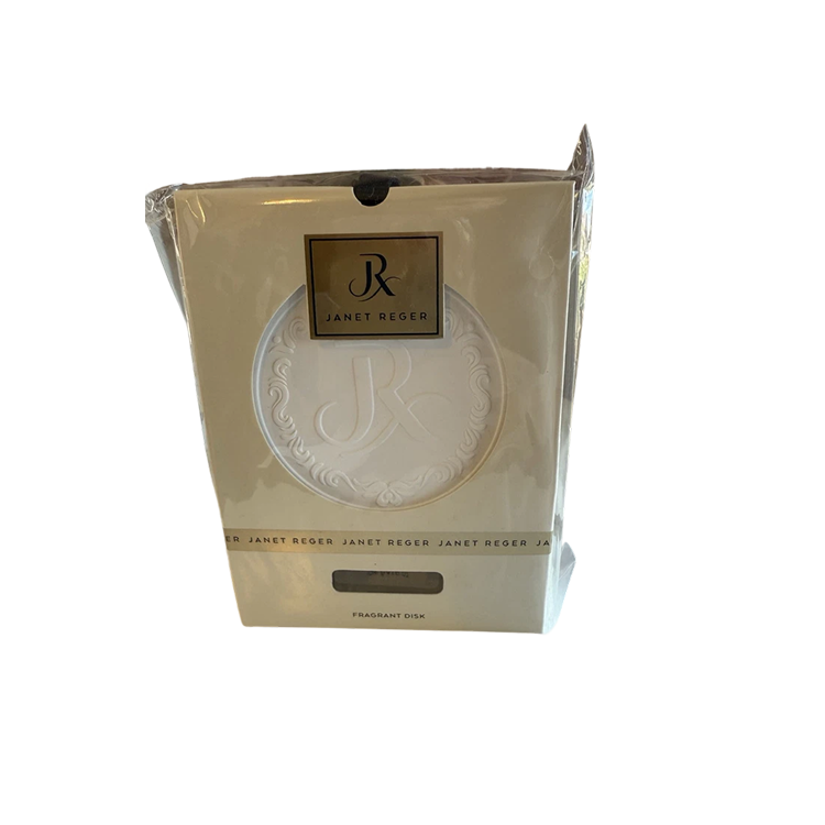 JANET REGER CERAMIC FRAGRANCE DISC & FRAGRANCE OIL 10ML