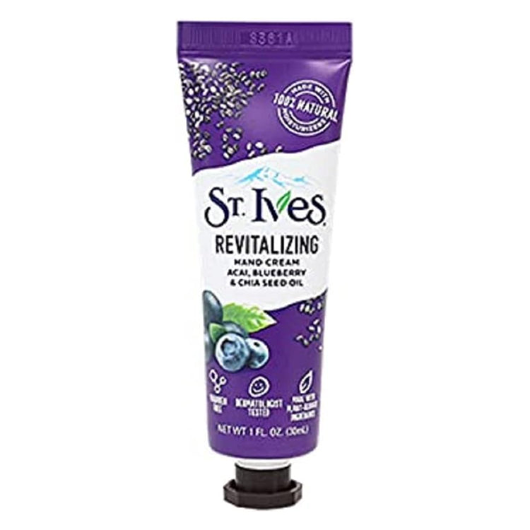 HAND CREAM REVISTALISING ACAI, BLUEBERRY AND CHIA SEED OIL 30ML
