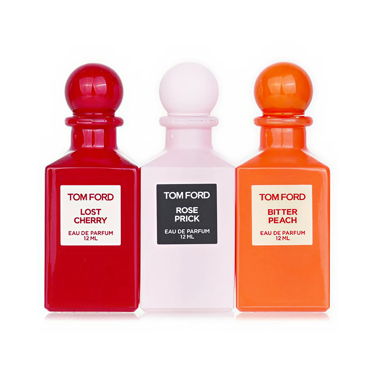 TOM FORD PRIVATE BLEND SET: ROSE PRICK EDP 12ML + LOST CHERRY EDP 12ML + BITTER PEACH EDP 12ML