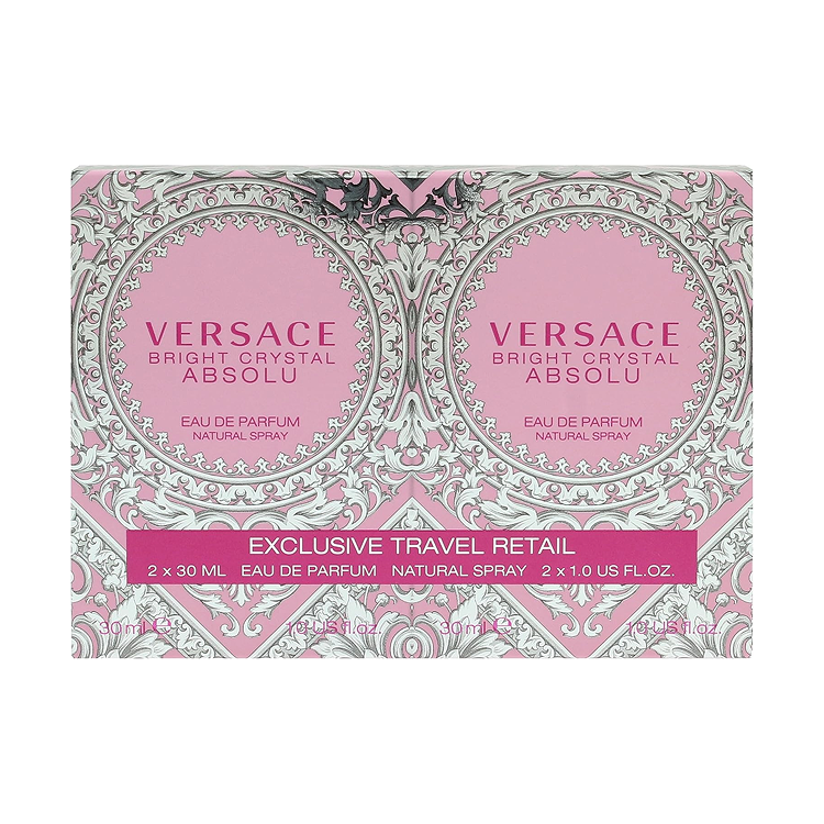 VERSACE CRYSTAL ABSOLU DUO 2 x EDP SPRAY 30ML x 2