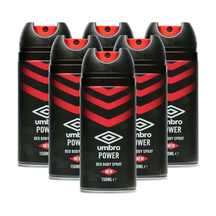UMBRO 6 X DEO.SPRAY POWER 150ML