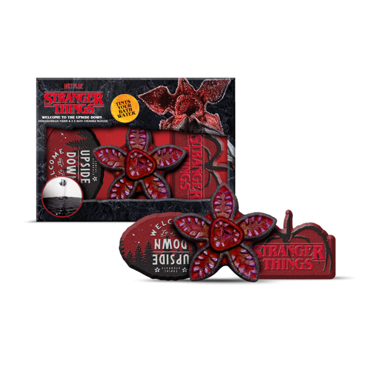 STRANGER THINGS UPSIDE DOWN DEMOGORGAN BATH FIZZER & CRUMBLE BLOCKS