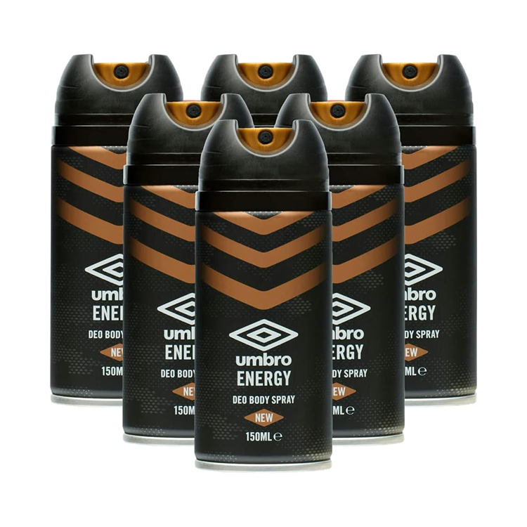 UMBRO 6 X DEO.SPRAY ENERGY 150ML