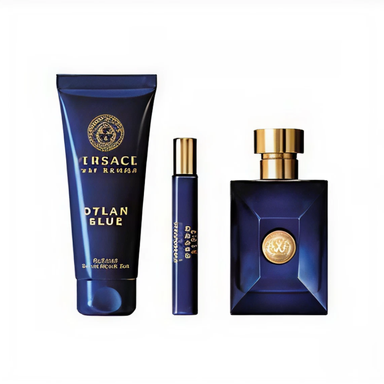 VERSACE DYLAN BLUE SET: EDT SPRAY 100ML + SG 150ML + EDT SPRAY 10ML