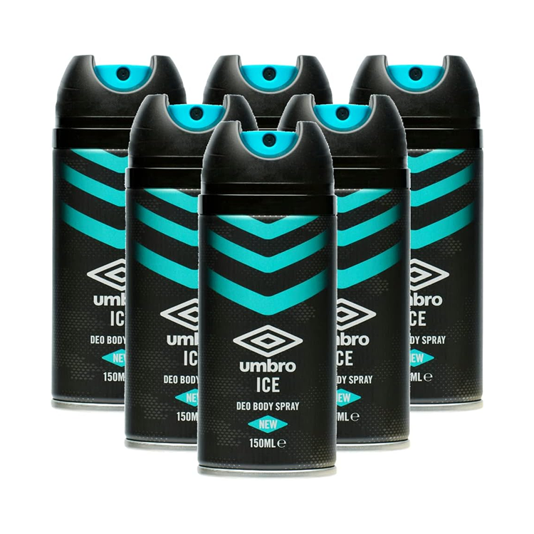 UMBRO 6 X DEO.SPRAY ICE 150ML