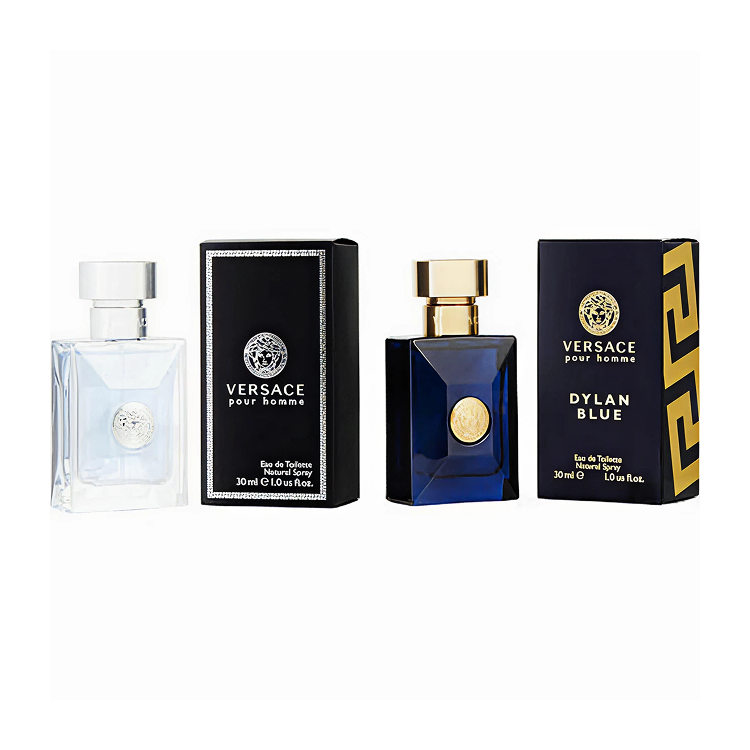 VERSACE DUO: 2 x EDT SPRAY 30ML (DYLAN BLUE + POUR HOMME)