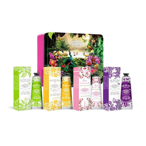 4 PCE METAL BOX JUNGLE PARADISE