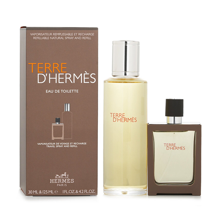 HERMES TERRE D'HERMES SET: EDT SPRAY 30ML + 125ML REFILL