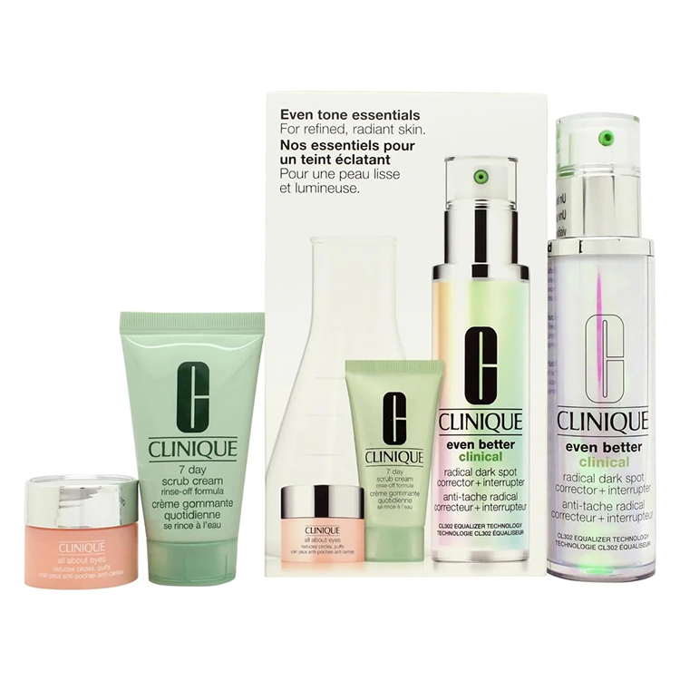 CLINIQUE SET: DARK SPOT CORRECTOR 50ML + 7 DAY SCRUB 30ML + EYE CREAM 5ML