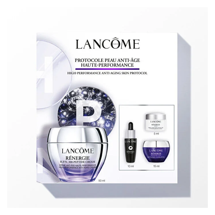 LANCOME SET: RENERGIE MULTILIFT ULTRA DAY CREAM 50ML + GENEFIQUE SERUM 10ML + RENERGIE MULTILIFT  NIGHT CREAM 15ML + ULTRA NIGHT CREAM 5ML