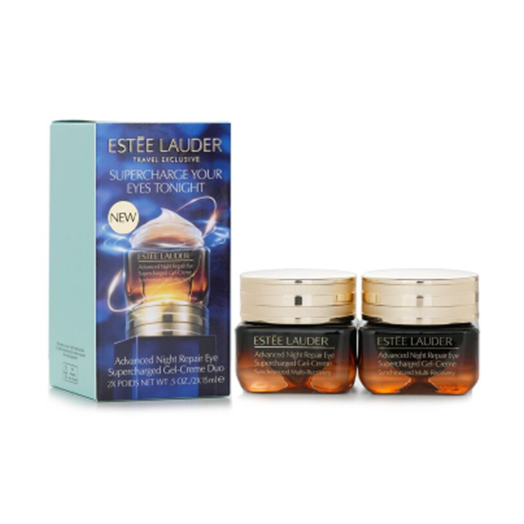 ESTEE LAUDER ADVANCED NIGHT REPAIR SET: 2  X SUPERCHARGED GEL EYE CREAM 15ML