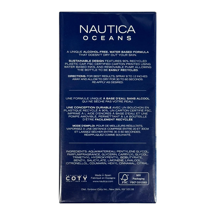NAUTICA OCEANS EDT SPRAY 20ML
