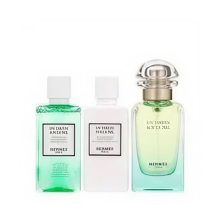 HERMES JARDIN SUR LE NIL SET: EDT SPRAY 50ML + BL 40ML + SG 40ML
