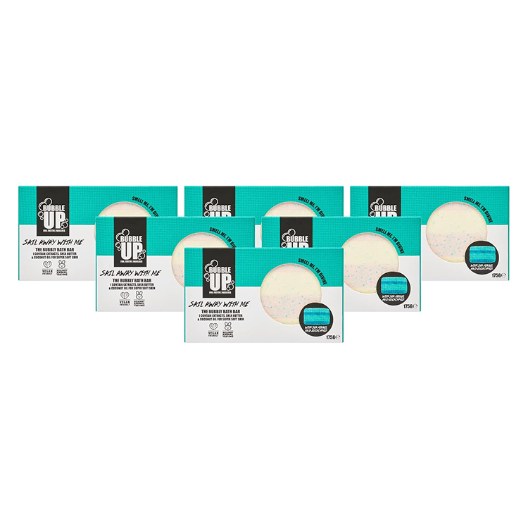 BUBBLE UP 6 X BUBBLY BATH BAR - SEA FENNEL & EUCALYPTUS