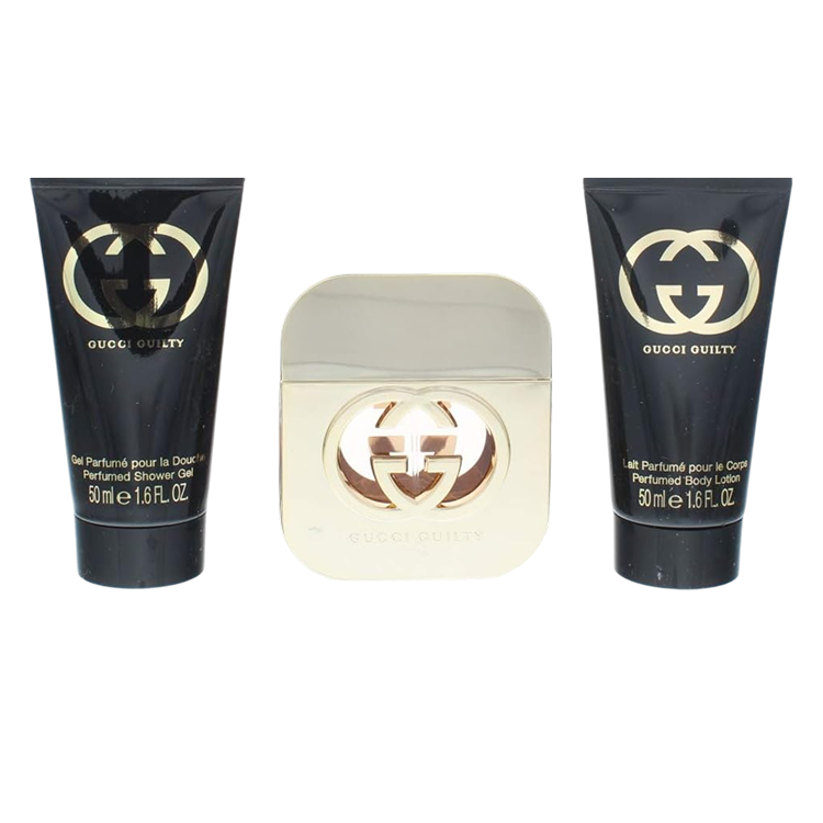 GUCCI GUILTY FEMME EDT SPRAY 50ML, B LTN 50ML & S GEL 50ML