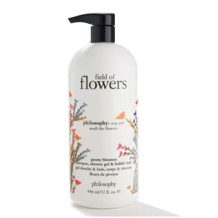 PHILOSOPHY FIELD OF FLOWERS PEONY BLOSSOM BATH/SHOWER GEL 946ML - WITH PUMP