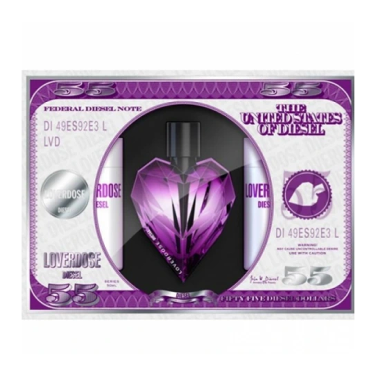 LOVERDOSE FEMME EDP 50ML, SG 50ML, BL 50ML & HOMME 1.5ML