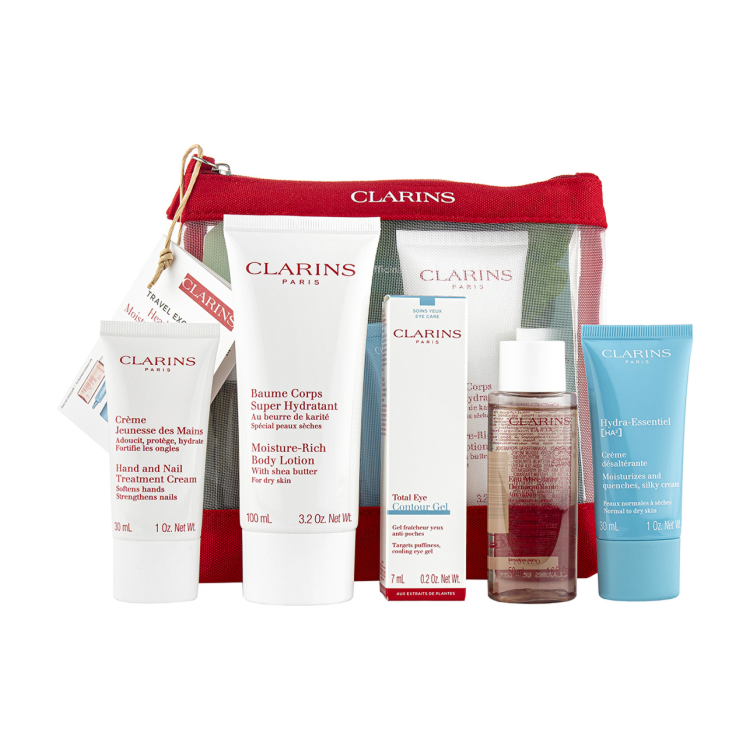 CLARINS ESSENTIAL MOISTURIZING TRAVEL SET