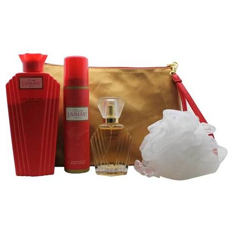 L'AIMANT PDT SPRAY 30ML, TALC 100G, DEO 75ML & BAG