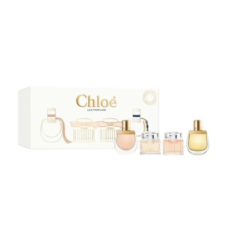 CHLOE SET: NOMANDE FOR 5ML + NOMADE NUIT D'EGYPTE EDP 5ML + SIGNATURE EDP 5ML +  LUMINEUSE EDP 5ML