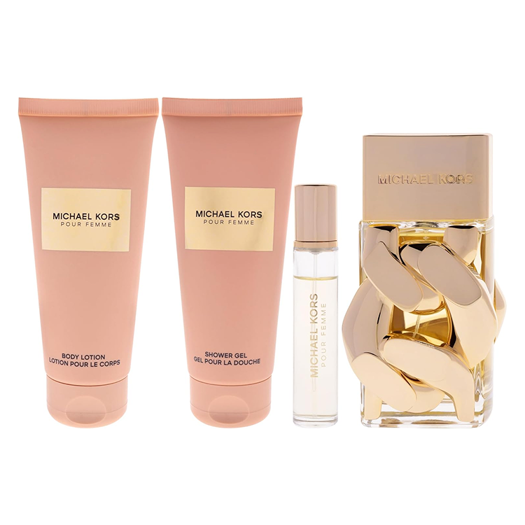 MICHAEL KORS FEMME SET: EDP 100ML + BODY LOTION 100ML +  SHOWER GEL 100ML + EDP 10ML