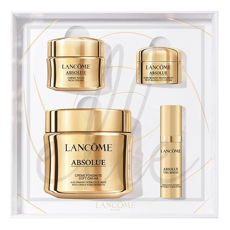 LANCOME ABSOLUE SET: SOFT CREAM 60ML + RICH CREAM 15ML + SERUM STAR 5ML + EYE CREAM 5ML