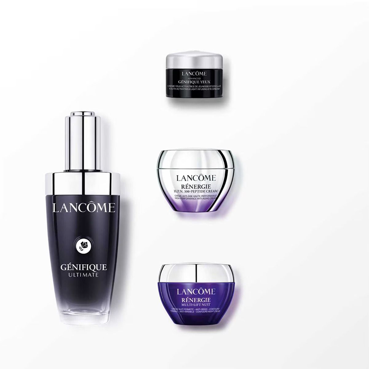 LANCOME SET: RENERGIE NIGHT CREAM 15ML + GENEFIQUE EYE CREAM 5ML + RENERGIE DAY CREAM 15ML +  GENIFIQUE SERUM 50ML