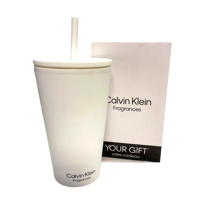 CK MEDIUM CUP WITH METAL STRAW
