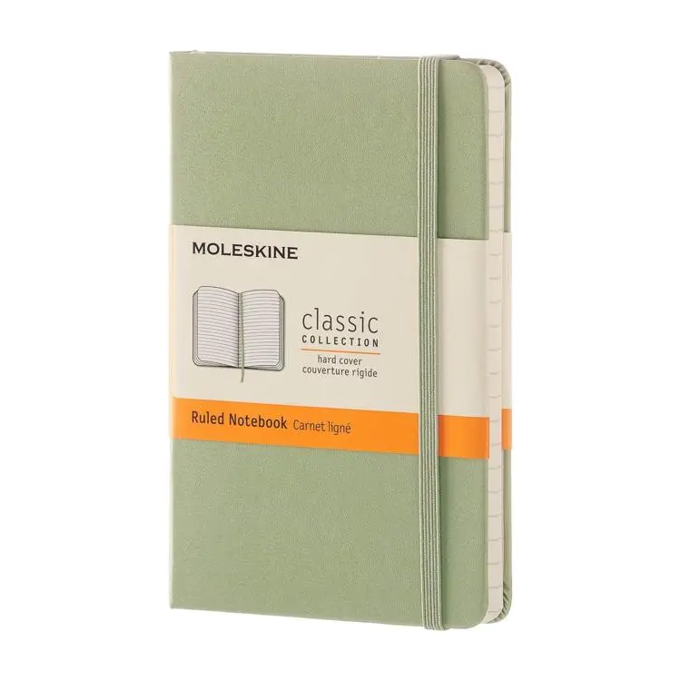 CLASSIC GREEN A6 HARD COVER  RULED NOTEBOOK