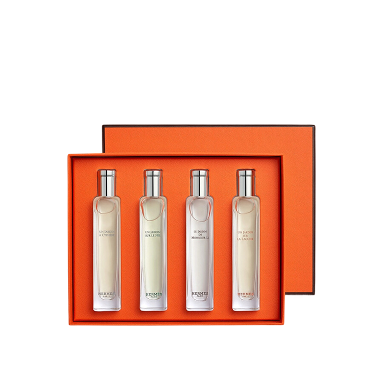 HERMES LES JARDINS MINI SET: 4X EDT SPRAY 15ML