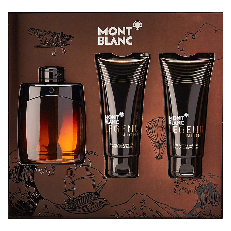LEGEND NIGHT SET EDP 100ML, AFTERSHAVE BALM 100ML  & SHOWERGEL 100ML