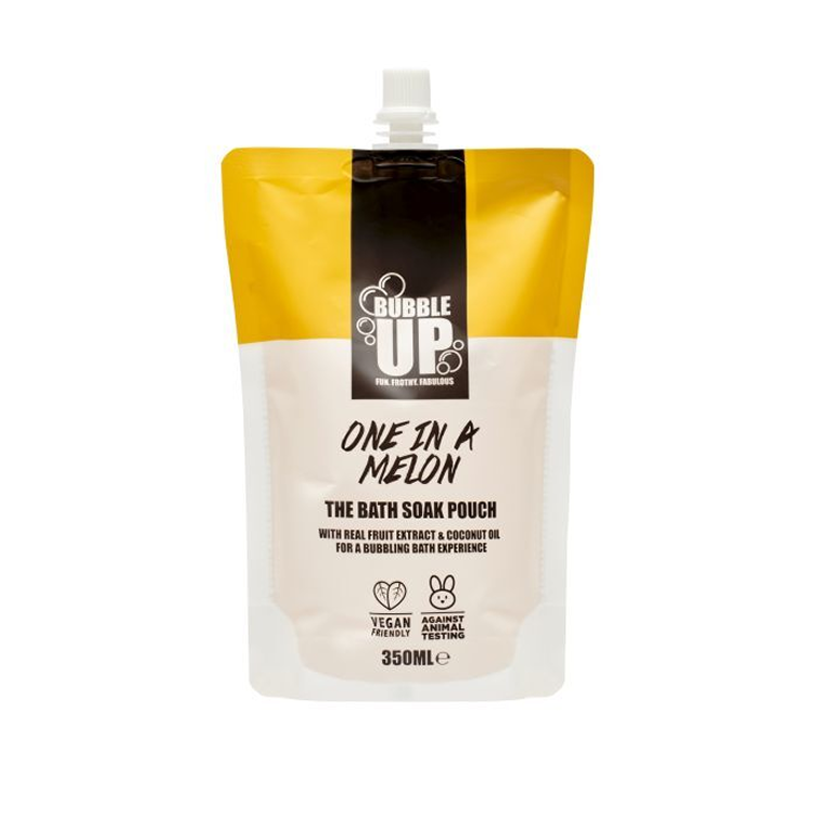 BUBBLE UP BATH SOAK POUCH 350ML -  ONE IN A MELON