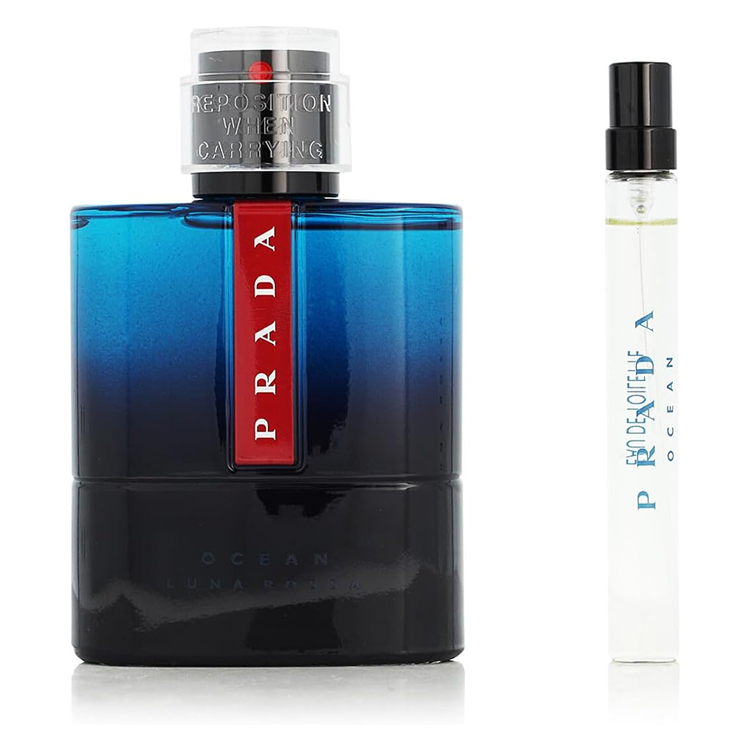 PRADA LUNA ROSSA OCEAN SET:  EDT SPRAY 100ML + EDT SPRAY 10ML