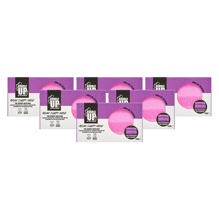 BUBBLE UP 6 X BUBBLY BATH BAR - LAVENDER & SANDALWOOD