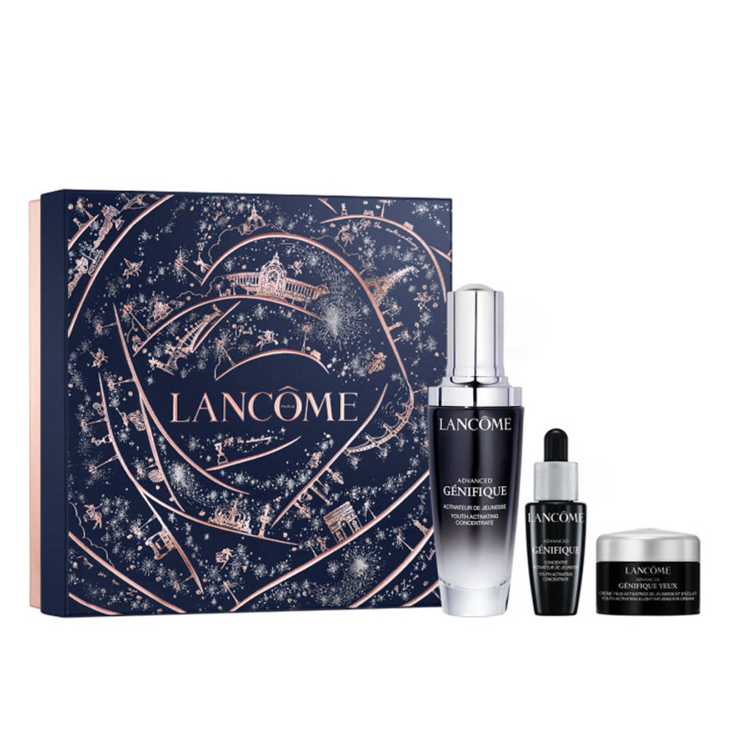 LANCOME GENFIQUE SET: SERUM 50ML + SERUM 10ML +  YOUTH ACTIVATING LIGHT-INFUSING EYE CREAM 5ML