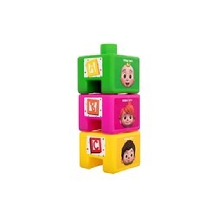 COCOMELON STACKABLE EDUCATIONAL BUBBLE BATH BOTTLES 3 x 175ML