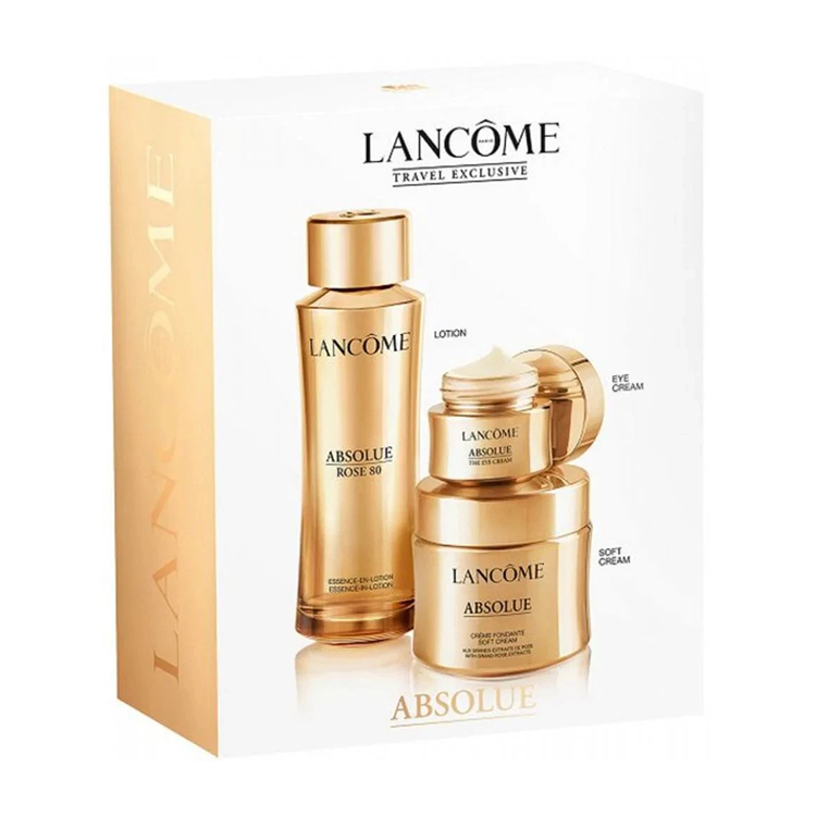 LANCOME ABOSULE SET: TONING LOTION 50ML + SOFT CREAM 60ML + EYE CREAM 20ML