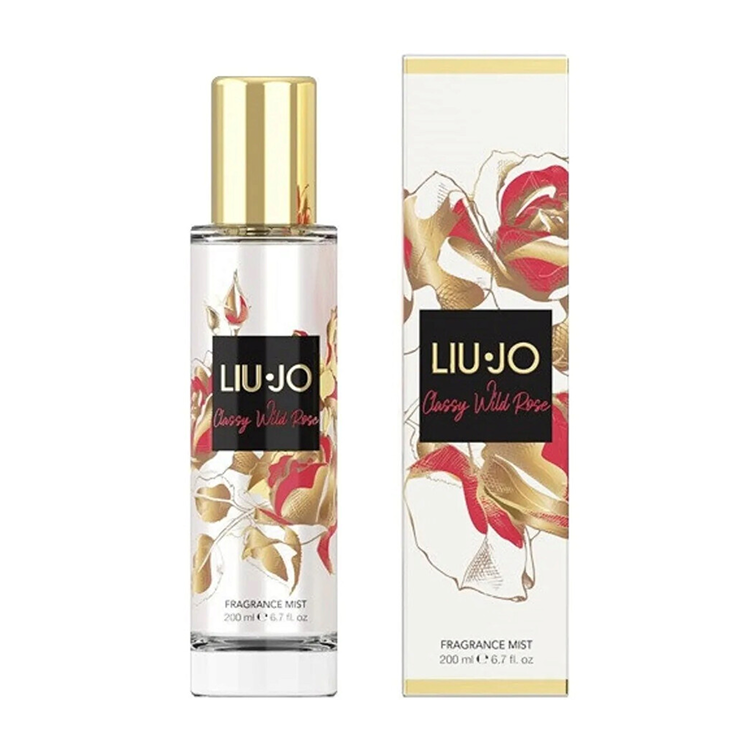 LIU JO WILD ROSE MIST SPRAY 200ML - GLASS BOTTLE + BOXED